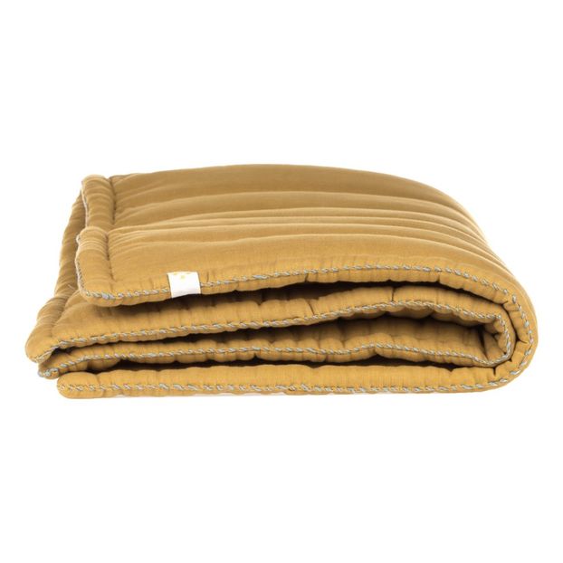 Couverture matelassée brodée main en coton-product
