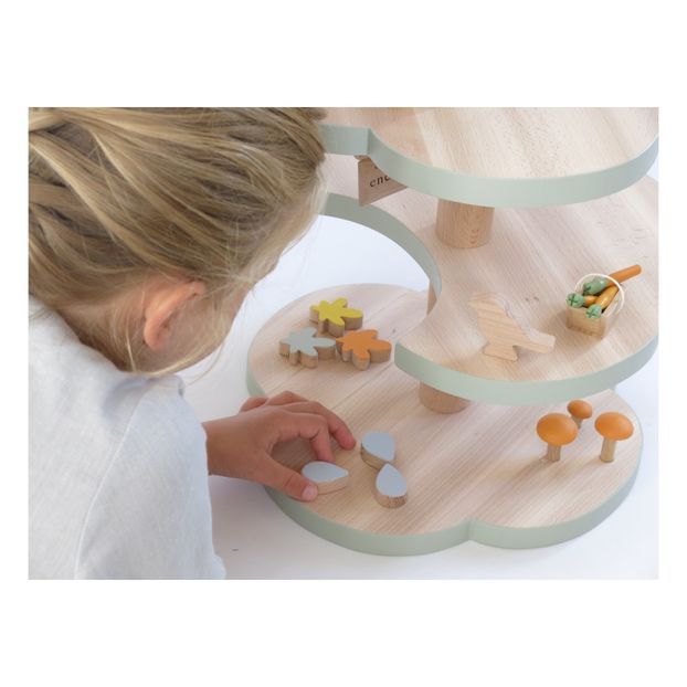 Grand arbre et ses animaux en bois-product