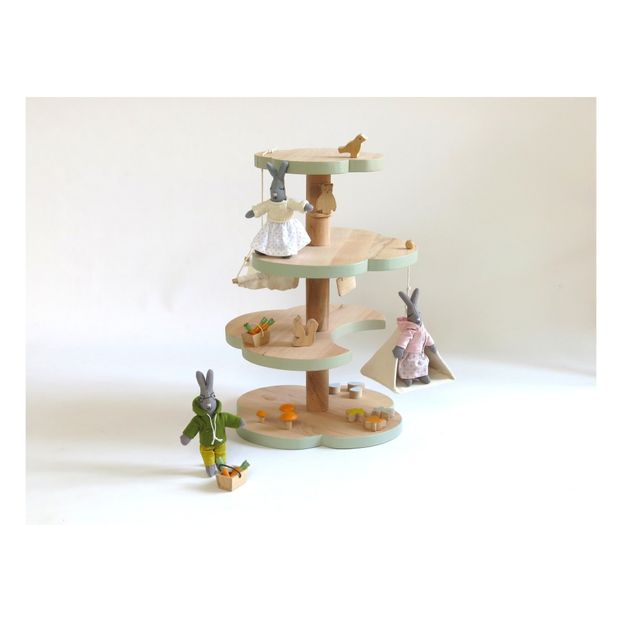 Grand arbre et ses animaux en bois-product