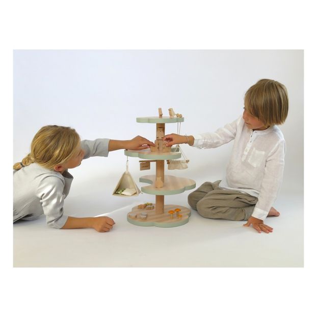 Grand arbre et ses animaux en bois-product