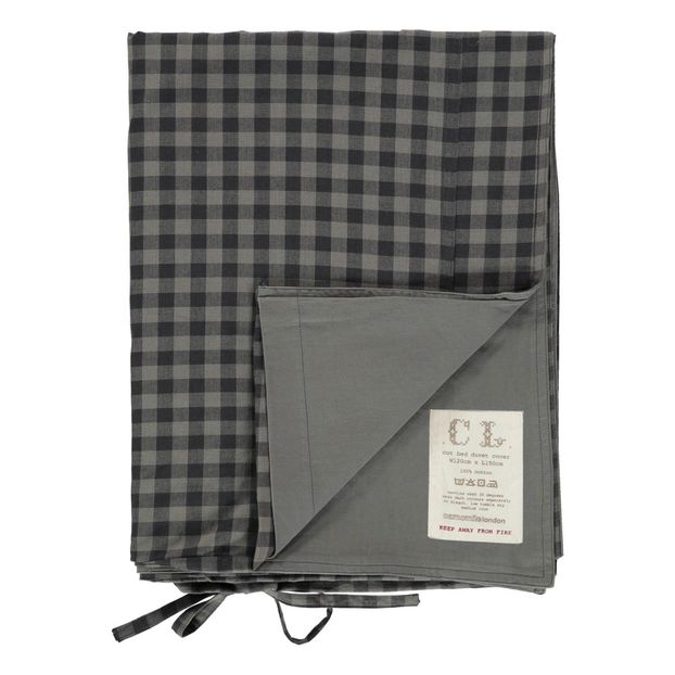 Housse de couette à carreaux Gingham en coton-product