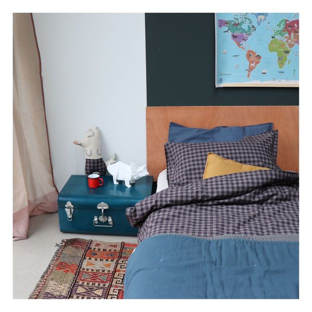 Housse de couette à carreaux Gingham en coton-product