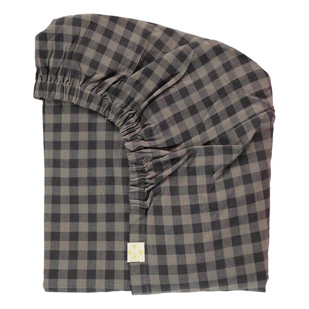 Gingham Cotton Fitted Sheet -product