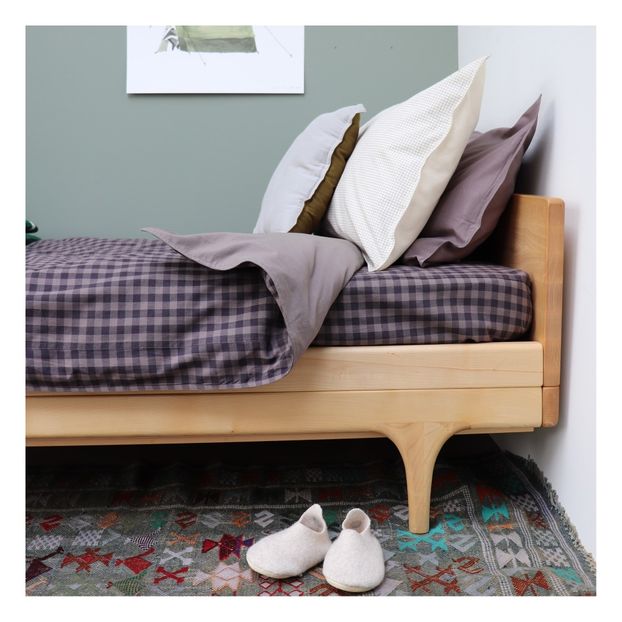 Gingham Cotton Fitted Sheet -product