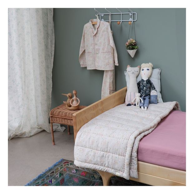 Couverture matelassée brodée main en coton-product