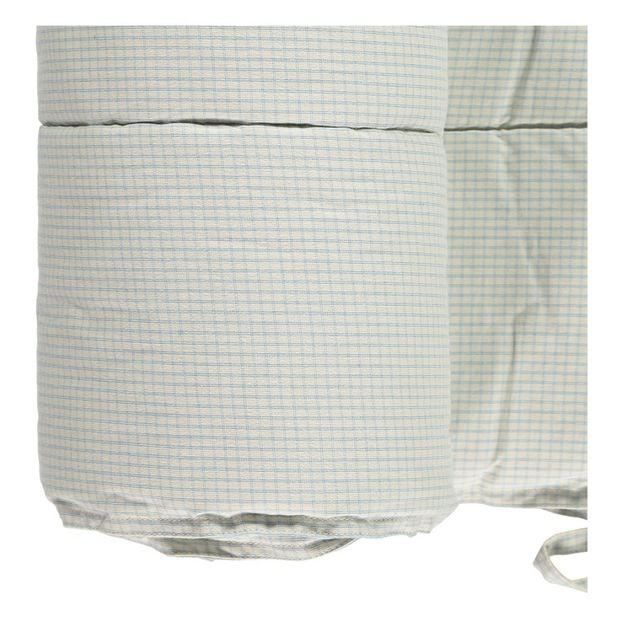 Tour de lit à carreaux en coton 190x35 cm-product