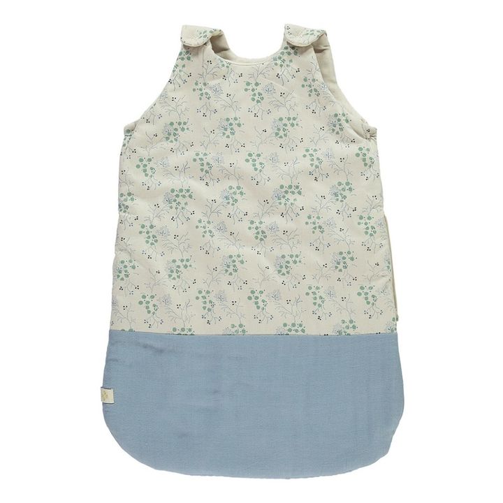 Minako Floral Baby Sleeping Bag | Blue- Product image n°0