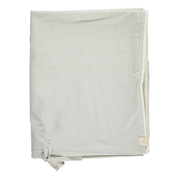 Housse de couette réversible à carreaux en coton-product