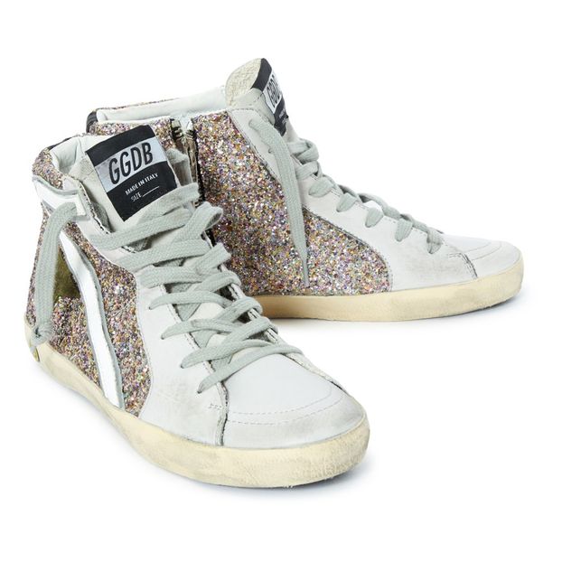 Zapatillas Lentejuelas con Cremallera Cordones Slide-product