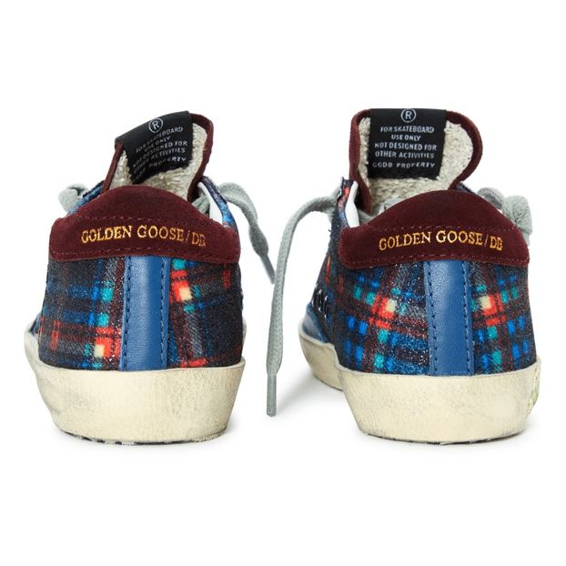 Zapatillas a Cuadros Purpurina Cordones Superstar -product