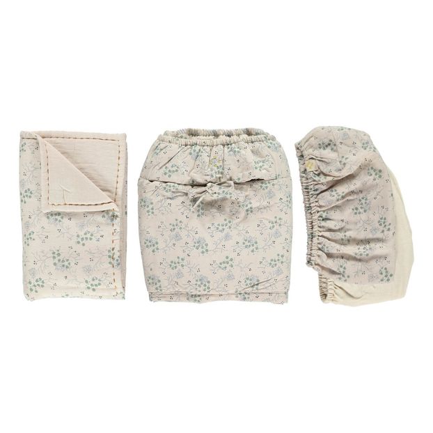 Minako Moses Basket - Set of Floral Coton Pieces -product
