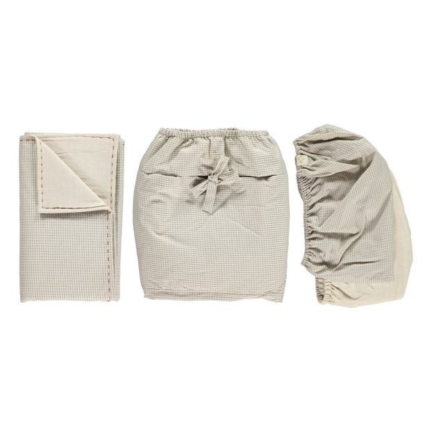Couffin - Set de 4 pièces à carreaux en coton-product