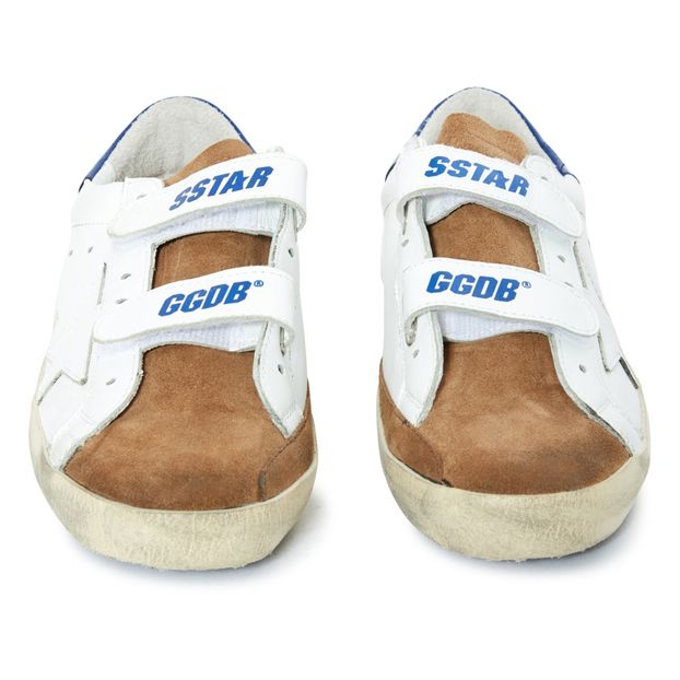 Old School Velcro Leather Trainers -product