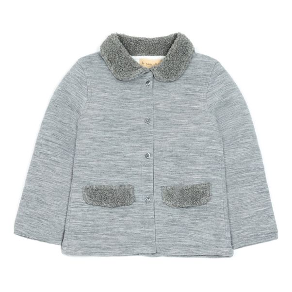 Manteau Molleton Col Façon Fourrure-product