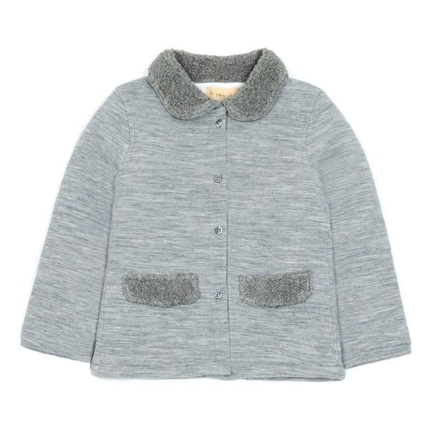 Manteau Molleton Col Façon Fourrure-product
