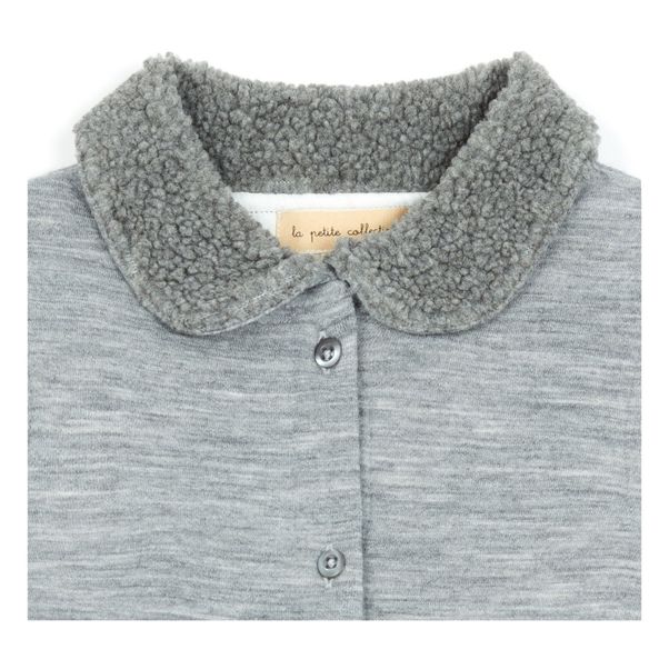 Manteau Molleton Col Façon Fourrure-product