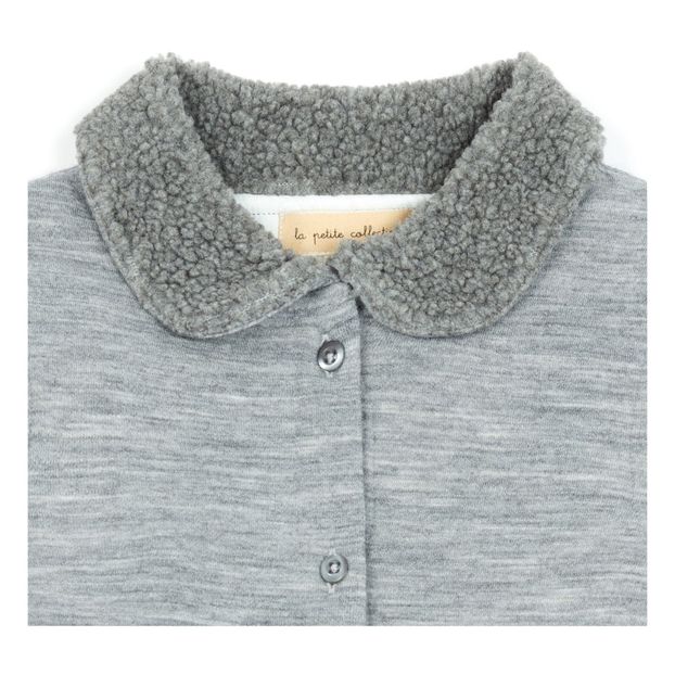 Manteau Molleton Col Façon Fourrure-product
