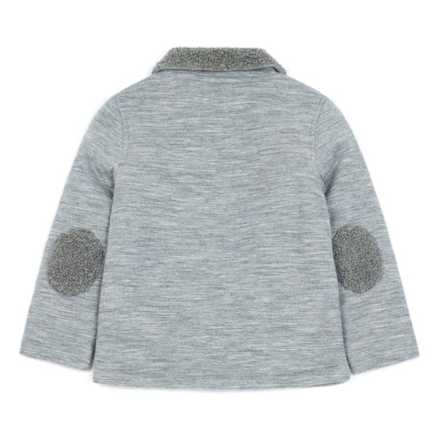 Manteau Molleton Col Façon Fourrure-product