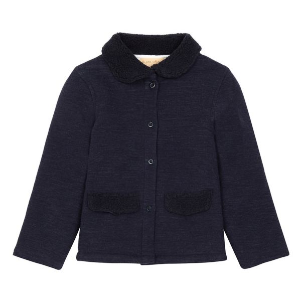Manteau Molleton Col Façon Fourrure-product