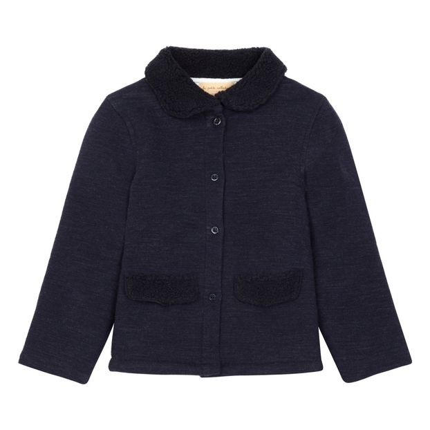Manteau Molleton Col Façon Fourrure-product