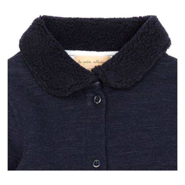 Manteau Molleton Col Façon Fourrure-product