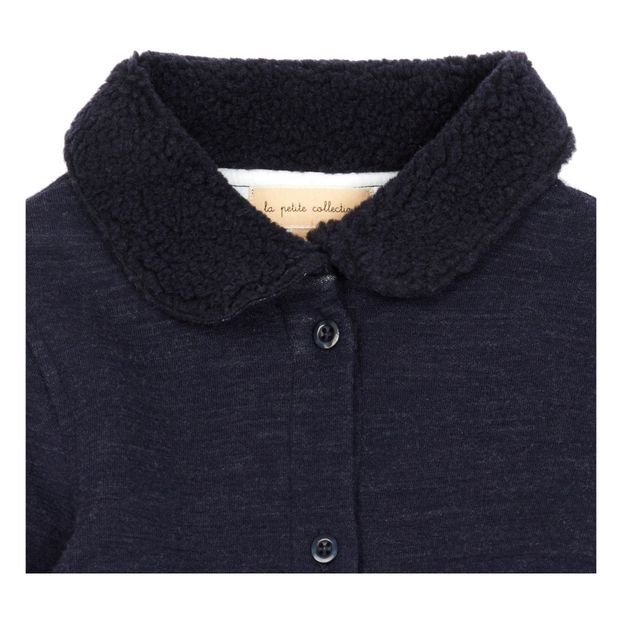 Manteau Molleton Col Façon Fourrure-product