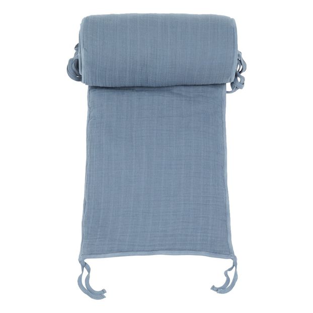 Tour de lit en gaze de coton matelassé -product