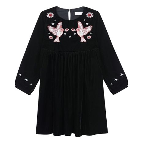 Robe Velours Colibris Brodés Georgina-product