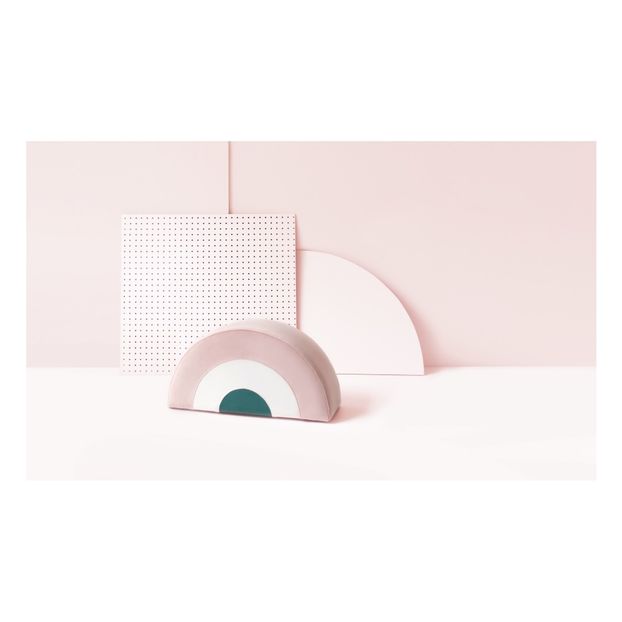 Hocker Regenbogen aus Velours-product