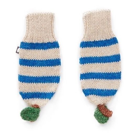 Baby Alpaca Wool Striped Mittens -product