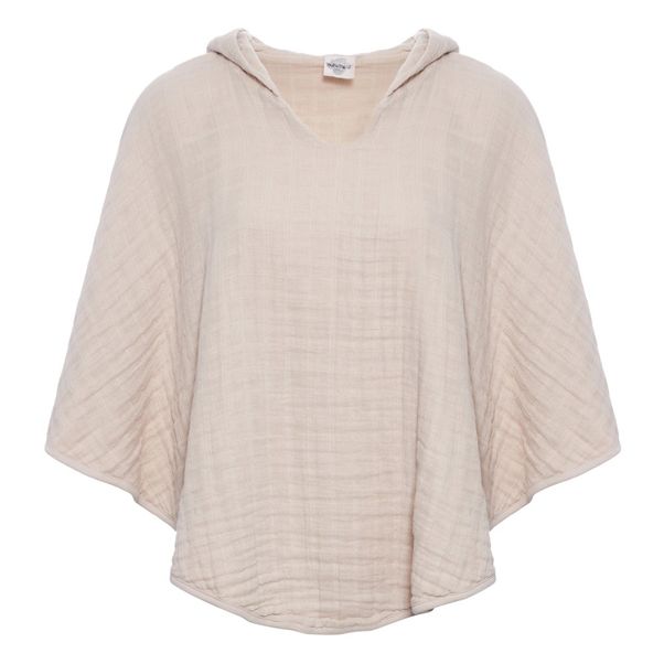 Poncho enfant en gaze de coton avec capuche-product