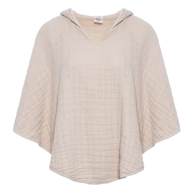 Poncho enfant en gaze de coton avec capuche-product