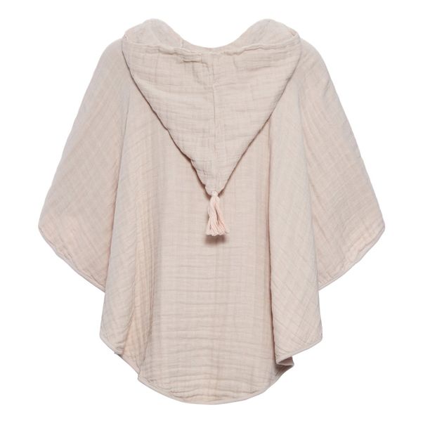 Poncho enfant en gaze de coton avec capuche-product
