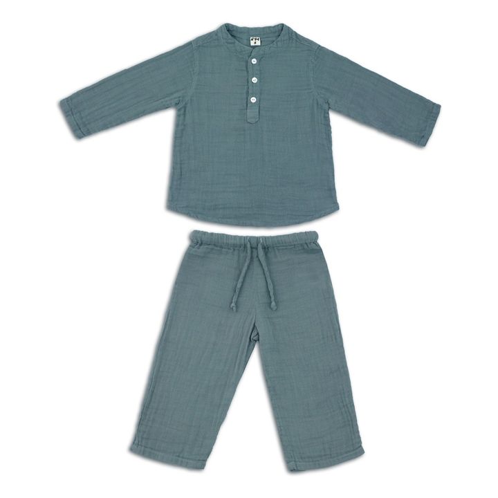 Kurta Hose Dan | Graublau- Produktbild Nr. 0