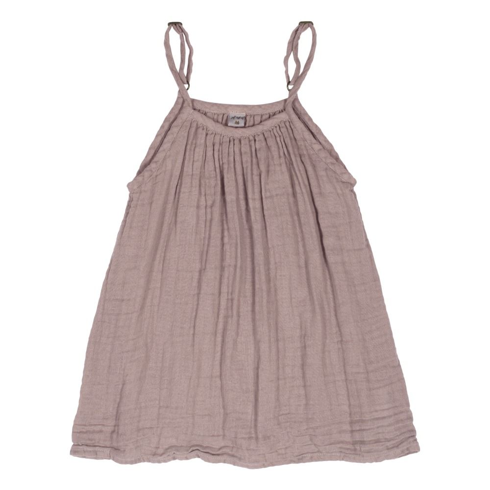 Robe Coton Bio Mia | Dusty Pink S007- Image produit n°0
