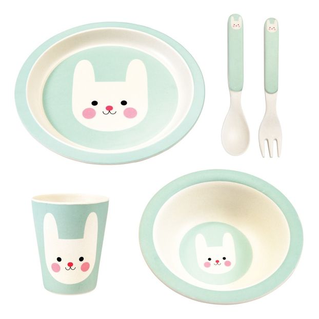 Vaisselle Bonnie le lapin en bambou - Set de 5-product