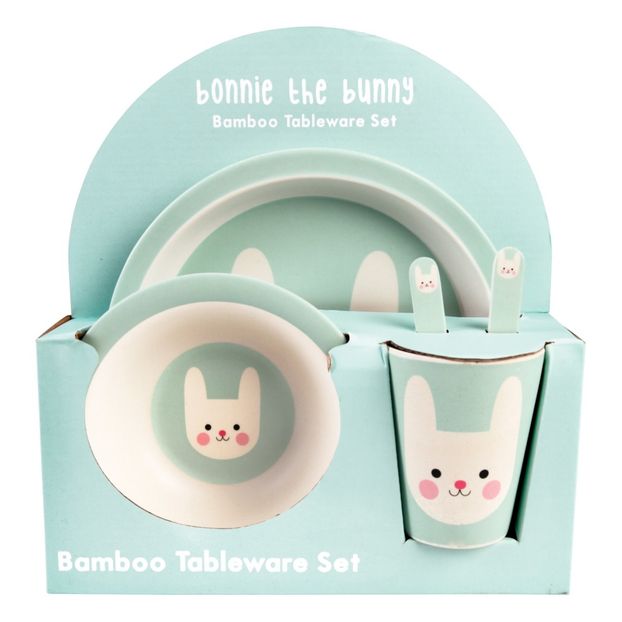 Vaisselle Bonnie le lapin en bambou - Set de 5-product