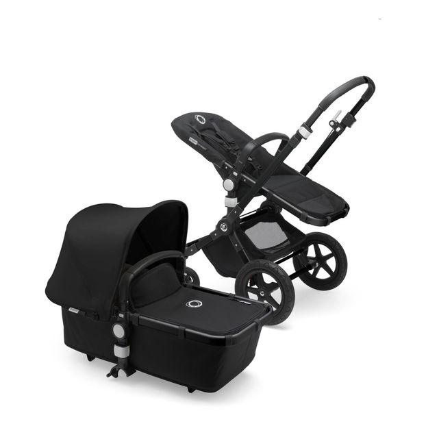 Cameleon3 Complete Convertible Pushchair with Black Frame, Black Seat, Black Bassinet, Black Canopy -product