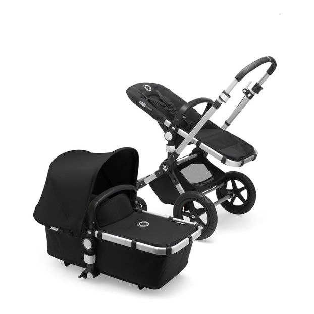 Cameleon3 Complete Convertible Pushchair with Aluminium Frame, Black Seat, Black Bassinet, Black Canopy -product