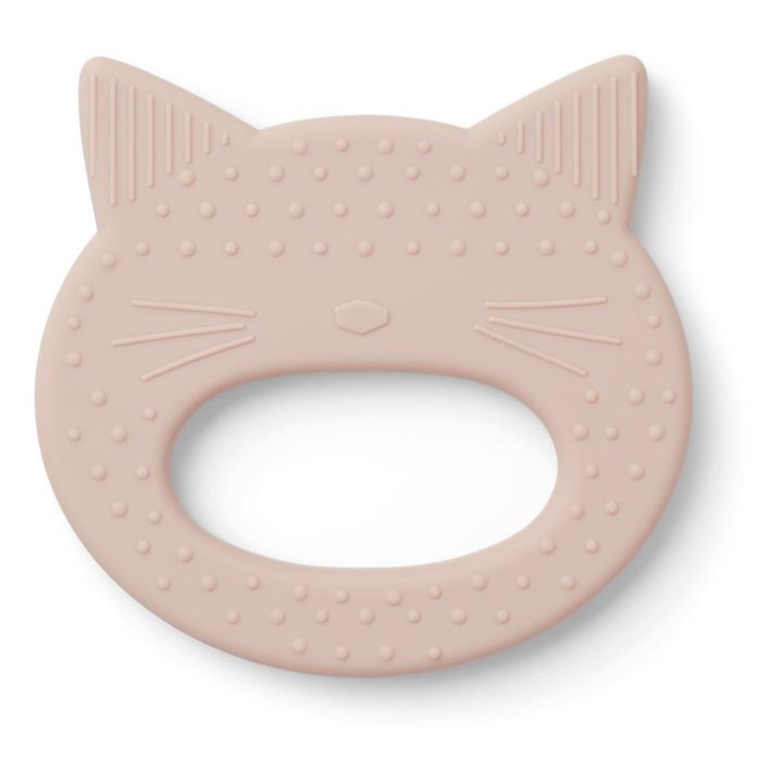Anneau de dention Chat Gemma en silicone | Rose pâle- Image produit n°0