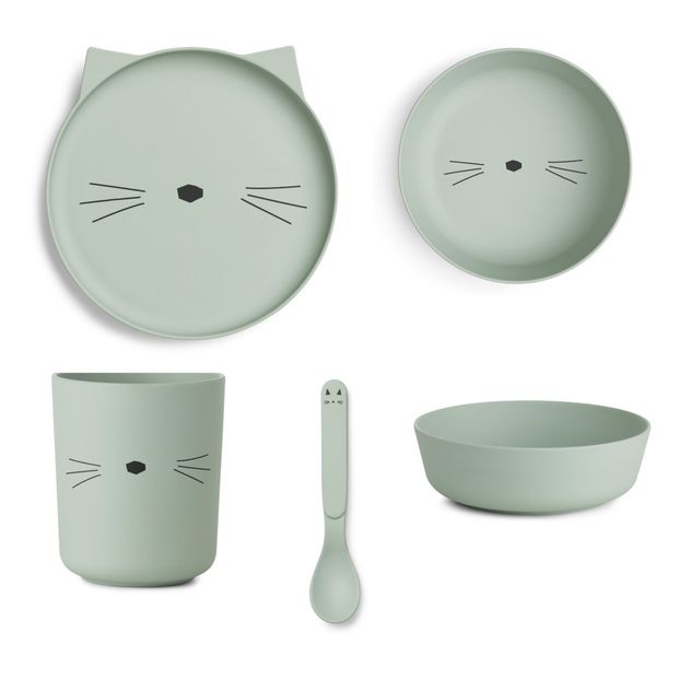 Set vaisselle en bambou Chat - Set de 4-product