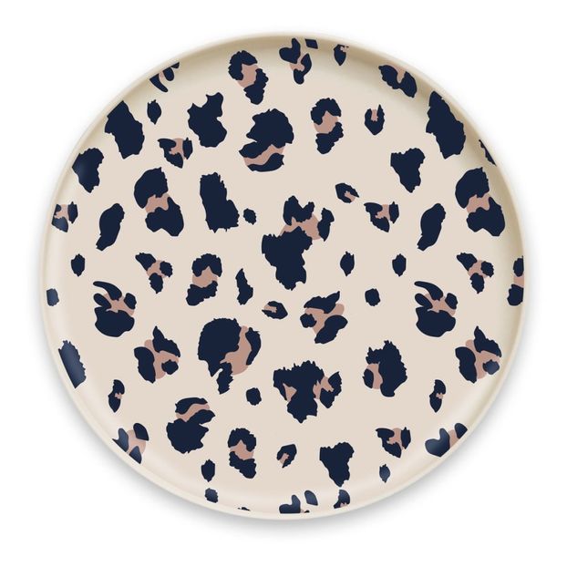 Geschirr-Set aus Bambus Leopard - 5er-Set -product