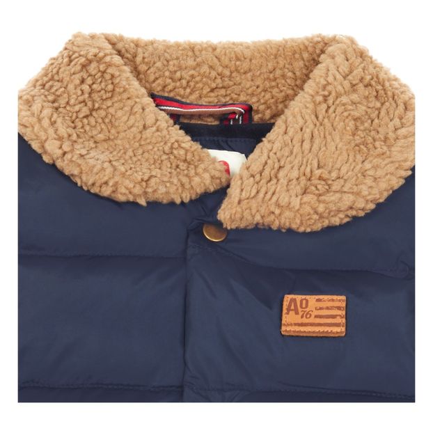 Doudoune Sans Manches Col Façon Fourrure-product
