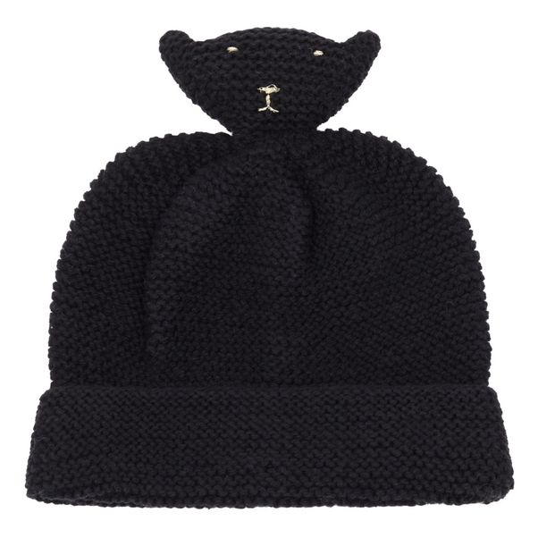 Hand Knitted Merino Wool and Cotton Beanie-product