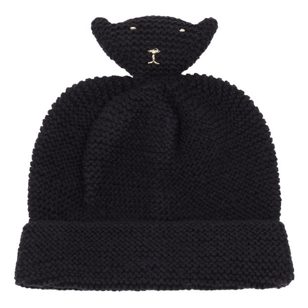 Hand Knitted Merino Wool and Cotton Beanie-product