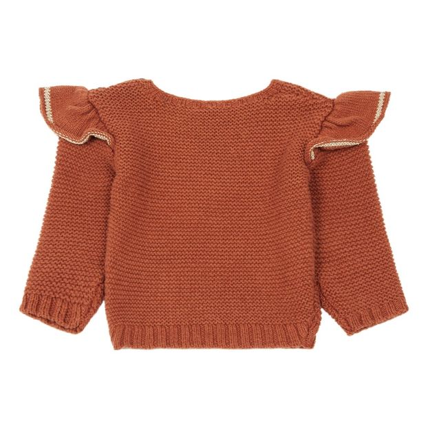 Pull Coton et Mérinos Tricoté Main-product
