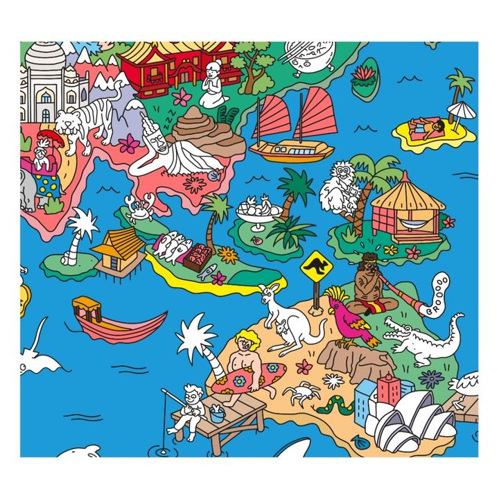 Riesen Poster mit Stickers Atlas 100x70 cm- Produktbild Nr. 2