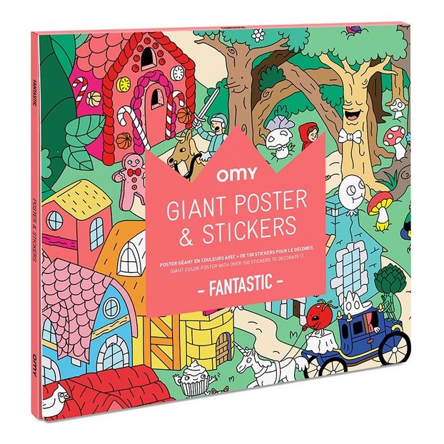 Poster géant avec stickers Fantastic 100x70 cm-product