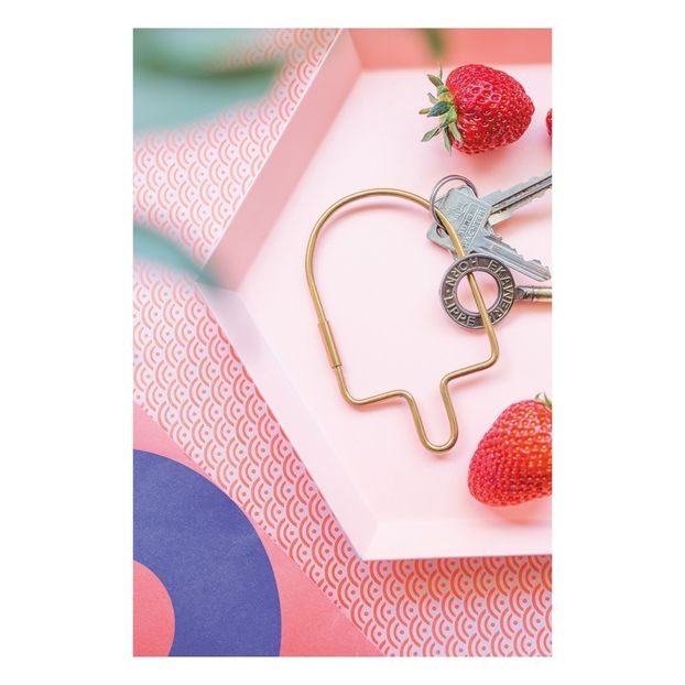 Porte-clés métal glace-product