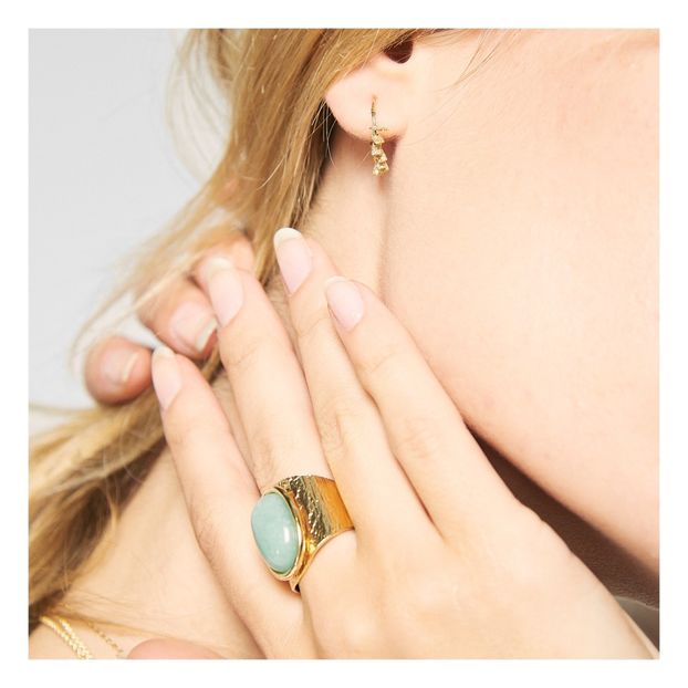 My Small Gold Over Silver Hoop Earrings-product